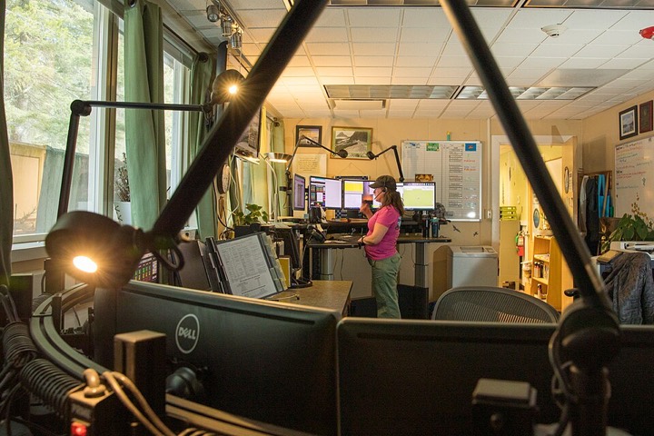 Dispatcher at a desk